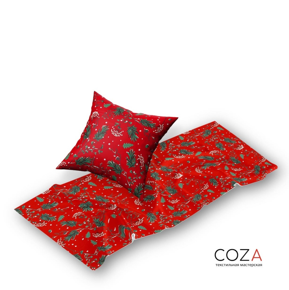 Принт COZA новогодний "Рябина"