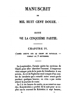 Manuscrit De Mil Huit Cent Douze: Contenant Le Précis Des Événemens De Cette Année, Pour Servir À L'histoire De L'empereur Napoléon. Volume 2 | Agathon Jean François Fain