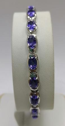 Браслет из золота с танзанитом