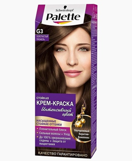 Palette Крем-краска для волос, стойкая, тон №G3, Золотистый трюфель, 110 мл