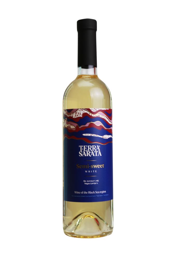 Вино полусладкое белое Terra Sarata Semi-sweet White 9-13%