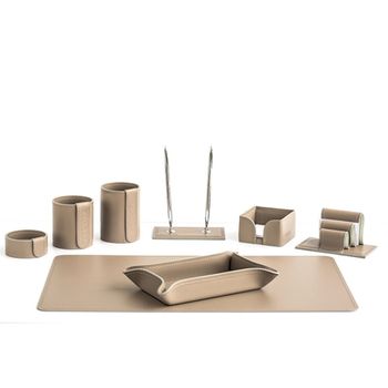 Настольный набор из кожи Cuoietto серии Business из 8 предметов (NBCLat8)