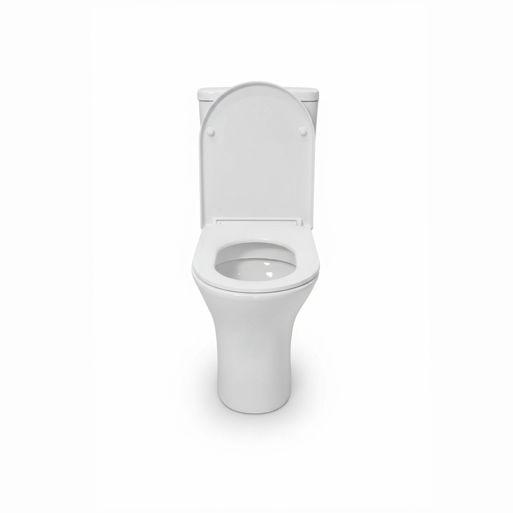 Унитаз-компакт безободковый WAVE RING Tornado(3.0) гор,ниж,2-кн.арм,дюро,м/л,быстр,БЕЛЫЙ глянец