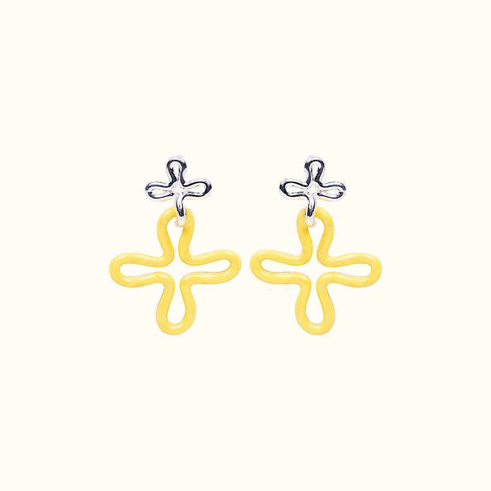 Серьги Outline Yellow