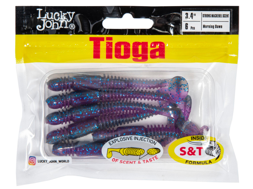 Виброхвосты съедоб. искусст. LJ Pro Series TIOGA 3.4in (08.64)/T91 6шт.