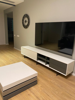 ТВ тумба DUPEN TV-130 белая (white)