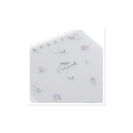 Блокнот А6 80 л., мягкий гребень, пластик, фольга, клетка, HATBER, NATURAL FLOWERS, 090108, 80Б6A1мс_33479