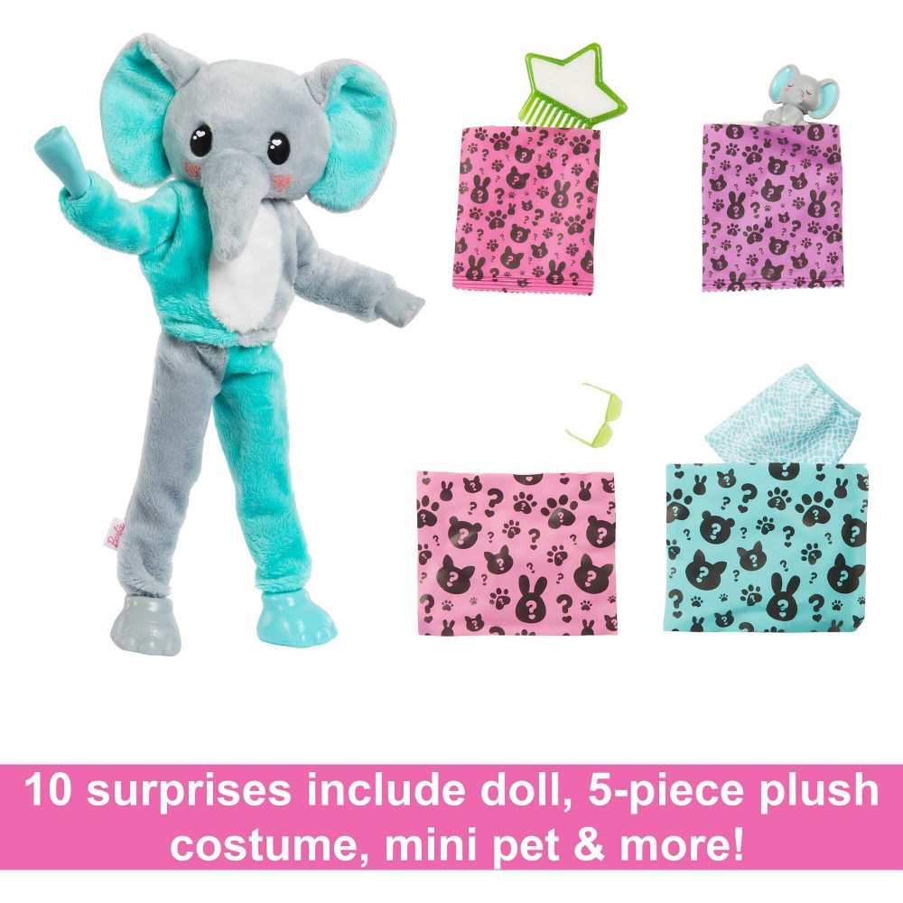 Кукла Barbie Cutie Reveal Jungle Elephant