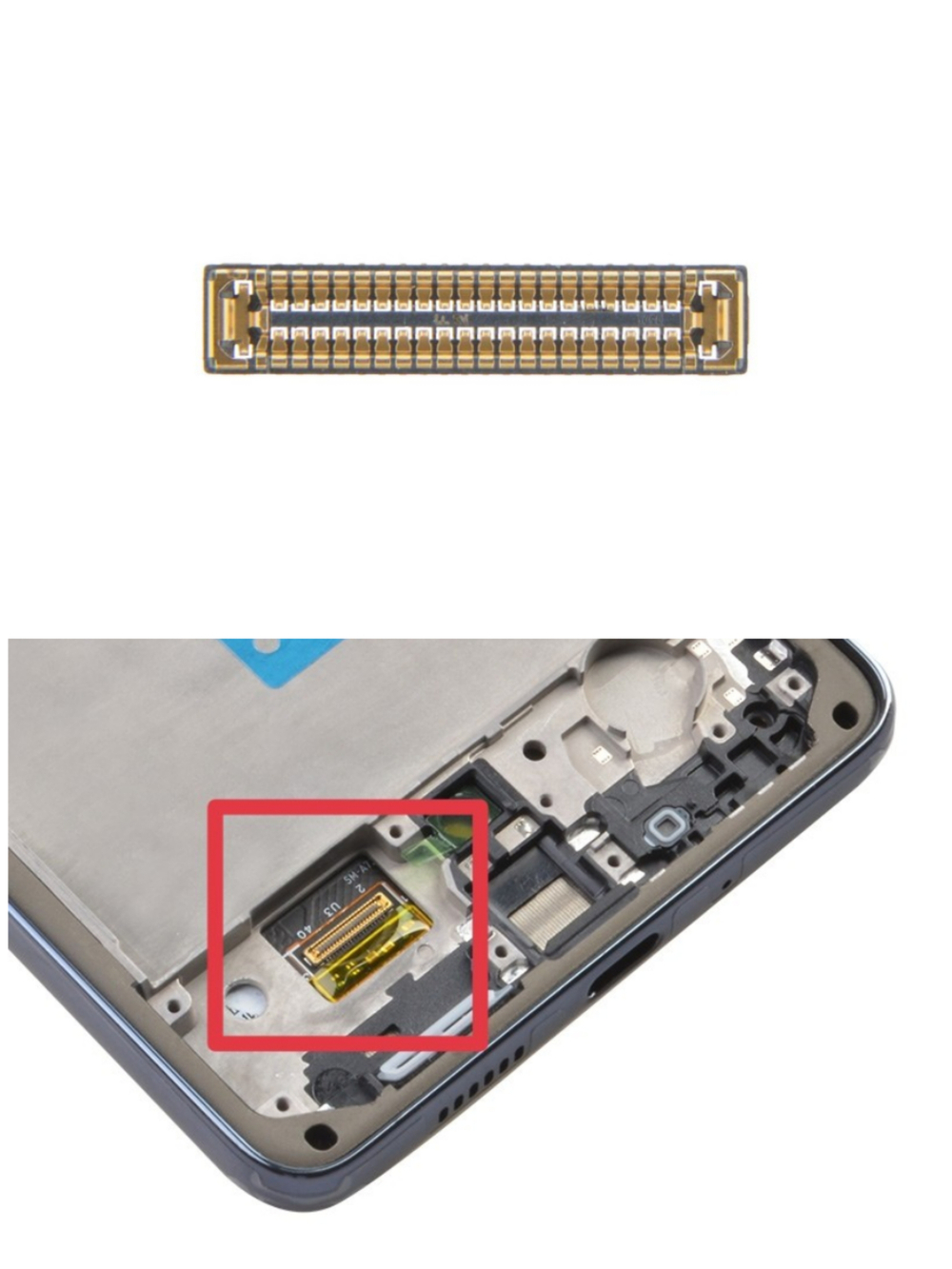 Samsung Galaxy A73 5G  (SM-A366B) - FPC коннектор дисплея (на шлейфе)