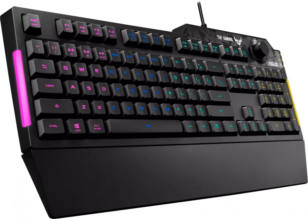Игровая клавиатура мембранная Asus TUF Gaming K1 (90MP01X0-BKRA00)