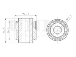 Сайлентблок внутренний заднего нижнего рычага UNIO RMP-20400