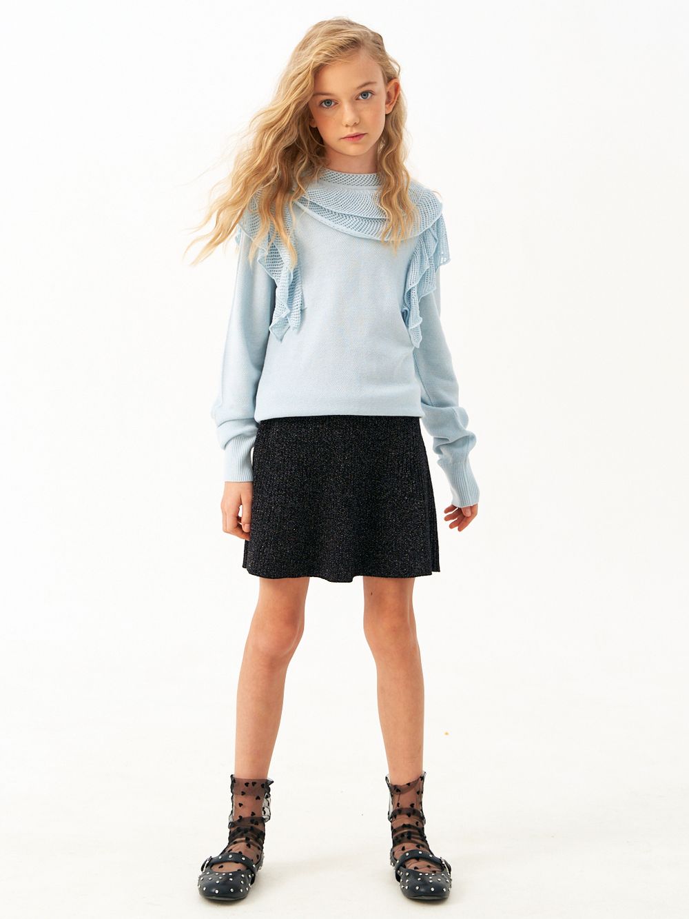 Джемпер для девочки AT1272 голубой