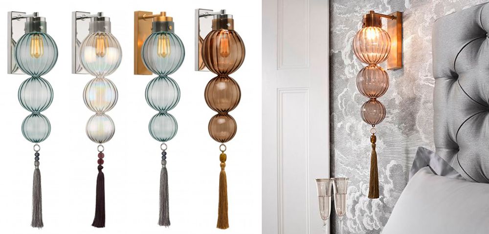 Бра Heathfield Lighting - Medina Wall Brass/Blue By Imperiumloft