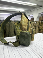Тактическая плечевая сумка / мох
