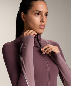 Oysho Легкая теплая светоотражающая куртка, бургунди