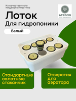 Лоток для гидропоники 6л Белый, Настольная садовая ферма, Система выращивания АГРОЛО
