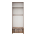 Шкаф для одежды распашной с полками Кашемир/Авелано Чарли 80х55х220