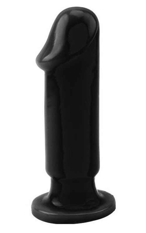 Черная анальная пробка Anal Trainer M - 12,5 см.