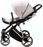 Детская коляска Adamex Belissa Special Edition 2 в 1 B-PS590 (РОЗ С БЛЁСТ ХРОМ.РАМ)
