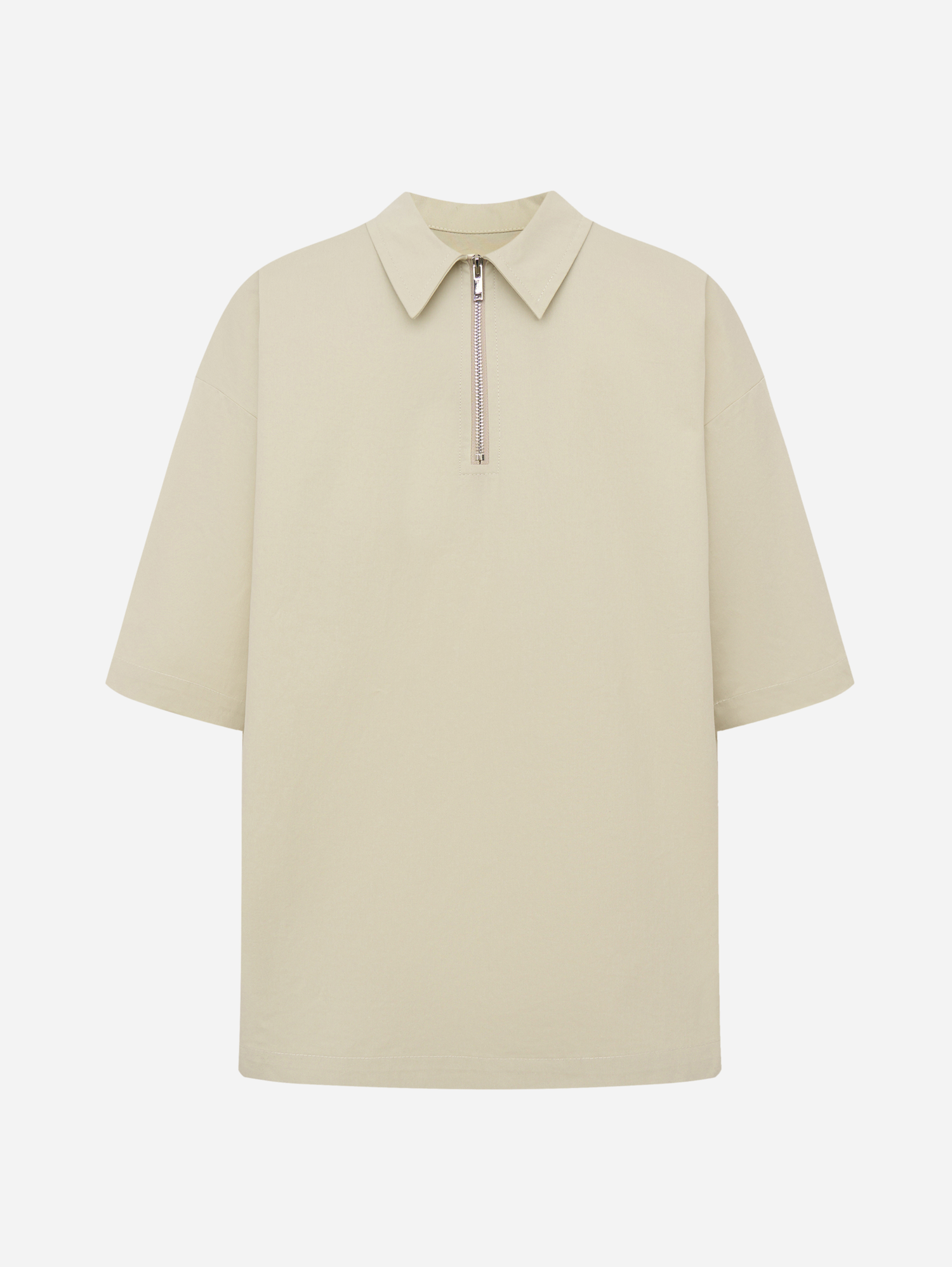 Рубашка-поло бежевая