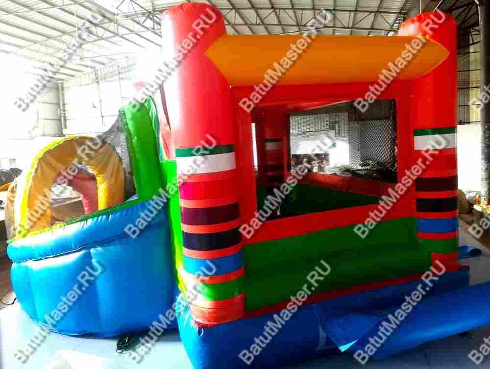 Детский надувной батут "Мир радости" 3,5*3*2,2 м