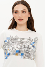 23426 Лонгслив женский (молочный)