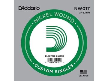 Струна одиночная для электрогитары D'ADDARIO NW017