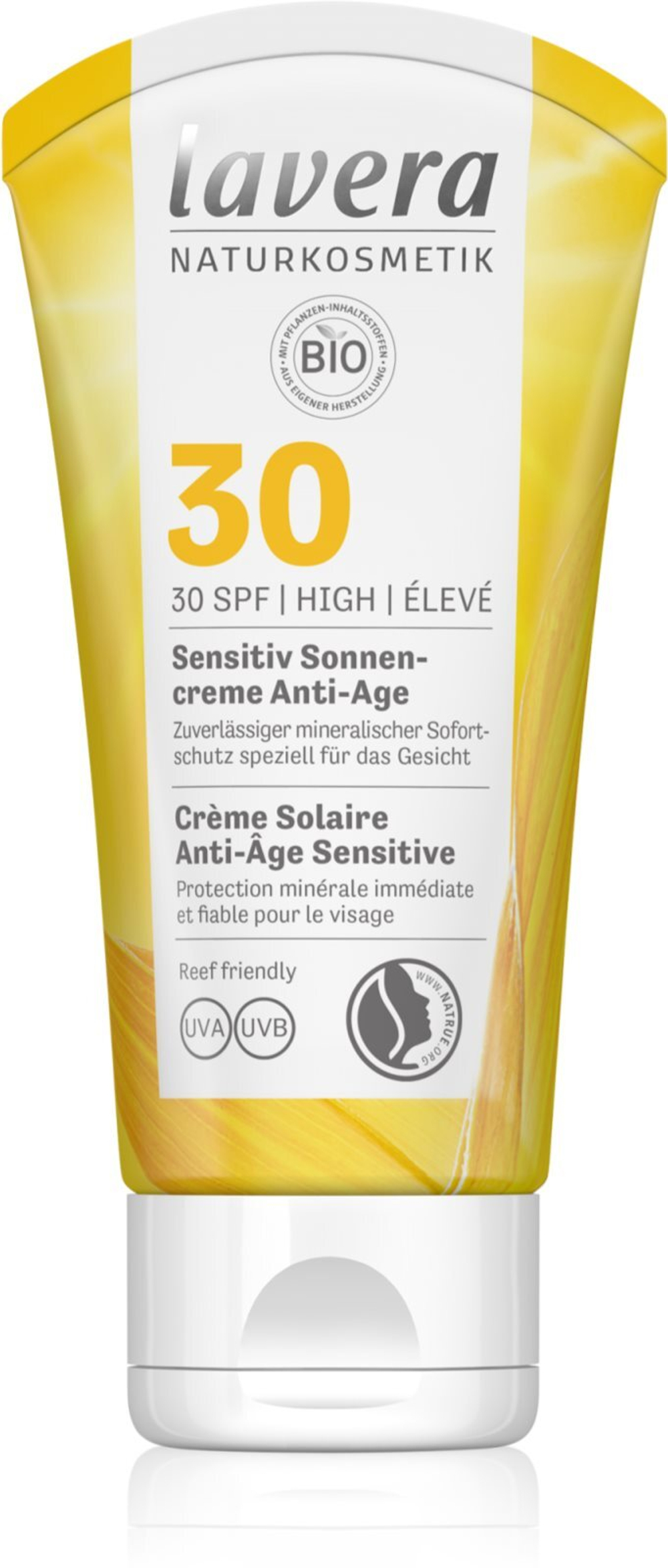 Lavera Sun Sensitiv Anti-Age - солнцезащитный крем SPF 30 /   50  ml  / GTIN 4021457635344