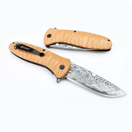 Нож складной туристический Firebird by Ganzo F620 Y-2 желтый (травление)