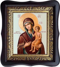 Икона Божьей Матери "Воспитание" на холсте.