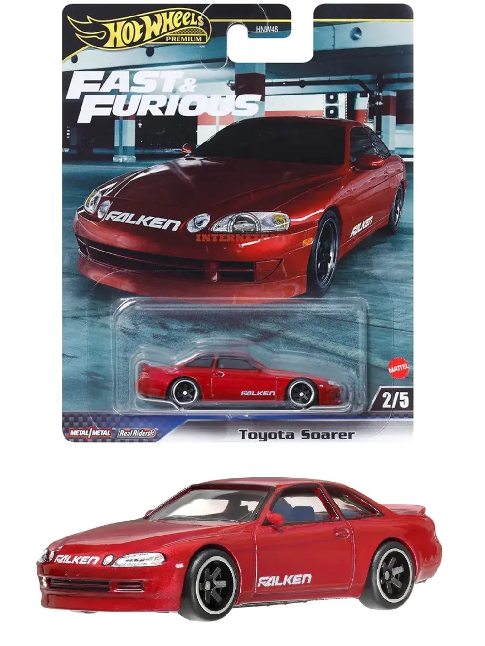 Машинка Хот Вилс Премиум Toyota Soarer HNW46 HRT95