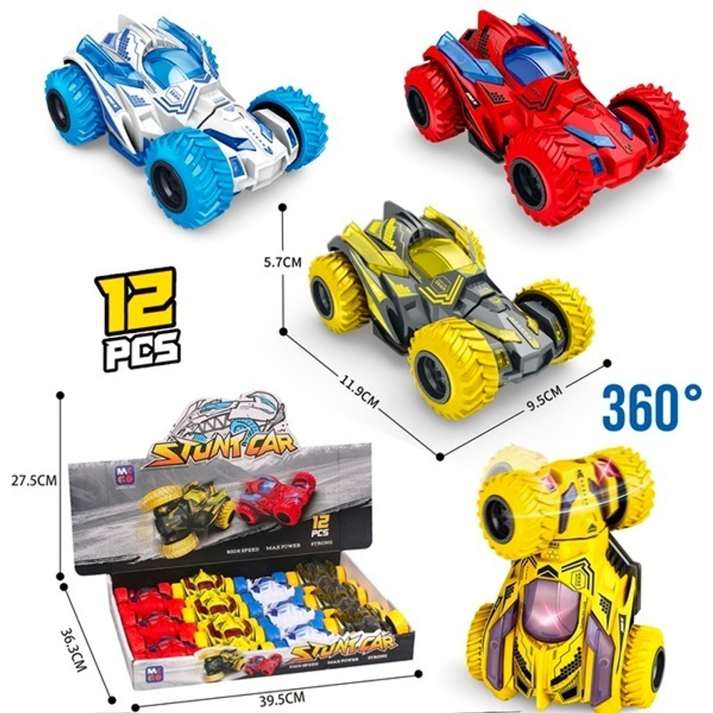 Машина инерционная «СуперКар», 11,5*8,5*7,8 см, вращающаяся 360°, в шоу-боксе, микс