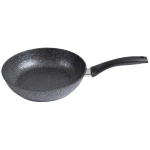 Сковорода 22*6см «Мраморная» (темный мрамор) с ручкой смт227а