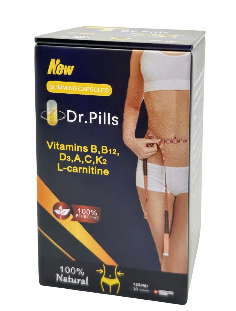 Dr.Pills Капсулы для похудения с L Карнитином, витаминами и умным эффектом