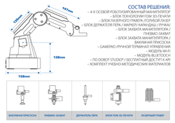Роботизированный манипулятор Dobot Magician (образовательная версия)
