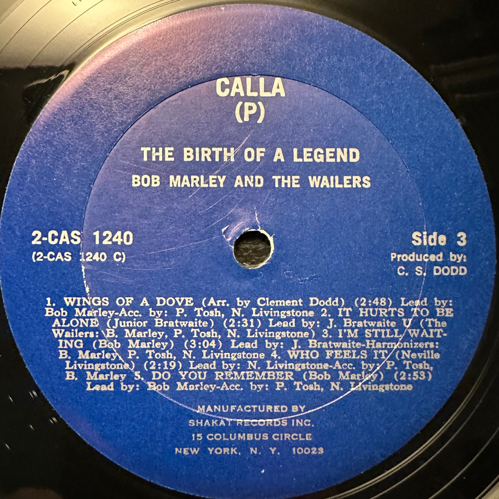 Bob Marley & The Wailers - The Birth Of A Legend 2LP (США 1976г.)