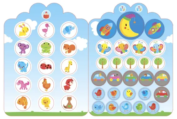 Мои первые многоразовые наклейки 3+