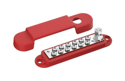 Колодка распределительная электромонтажная, 12 контактов, красная