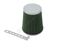 Фильтр воздушный нулевого сопротивления Компакт (закрытый), зеленый/хром D70мм