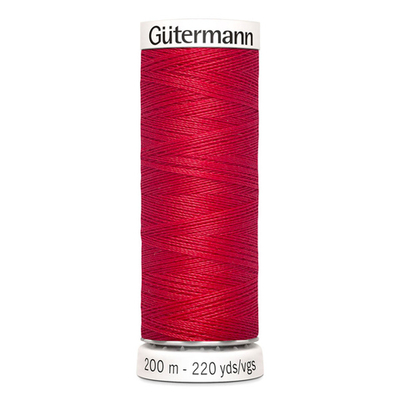 01 Нить Sew-All 100/200 м для всех материалов, 100% полиэстер Gutermann 748277 (156 красный)