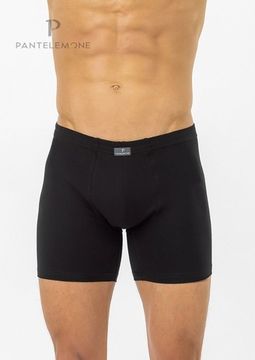Трусы мужские боксеры удлинённые для больших мужчин Pantelemone PMHLB-139, черный