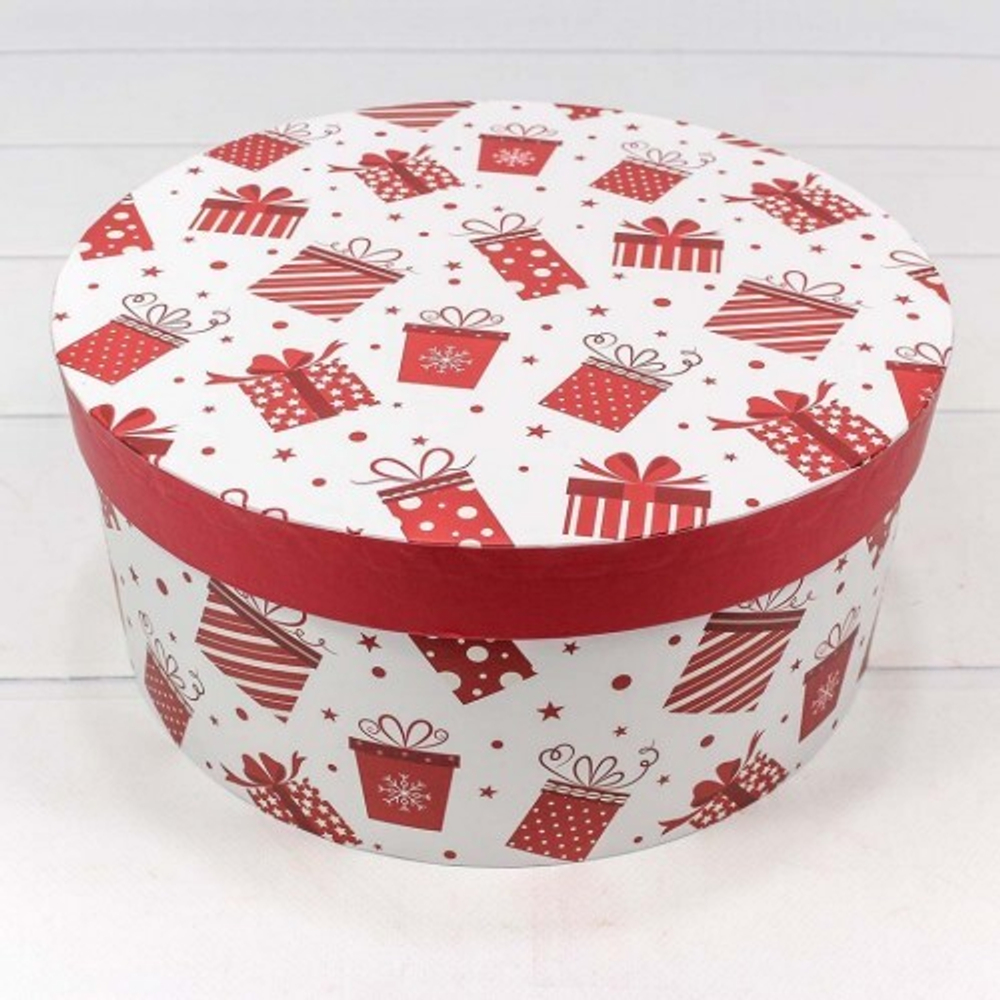 Коробка 25.5 х 11.5 см Набор 3 шт "Подарки" (Белый)