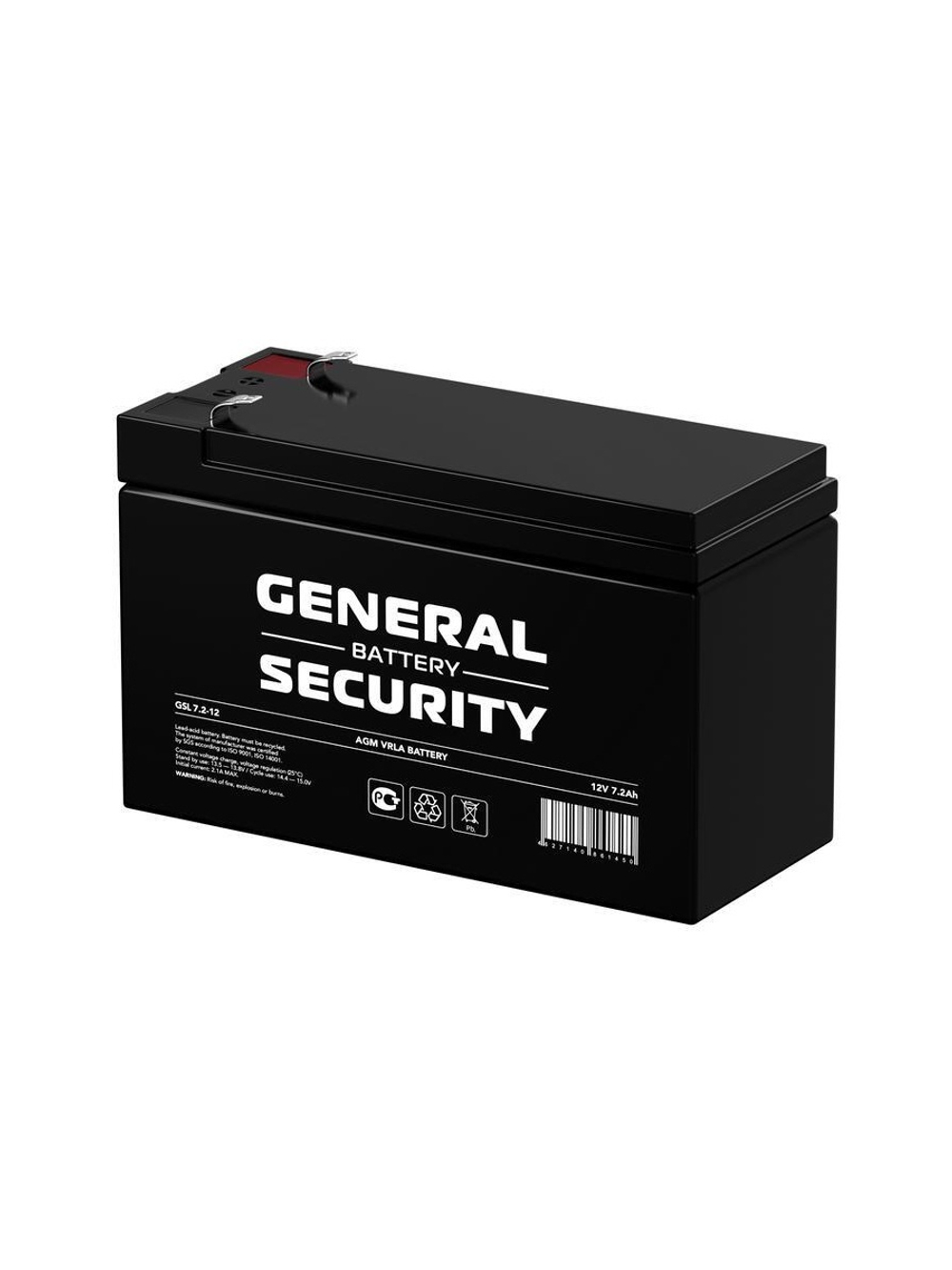 Аккумулятор 12В 7.2А.ч General Security GSL7.2-12F2