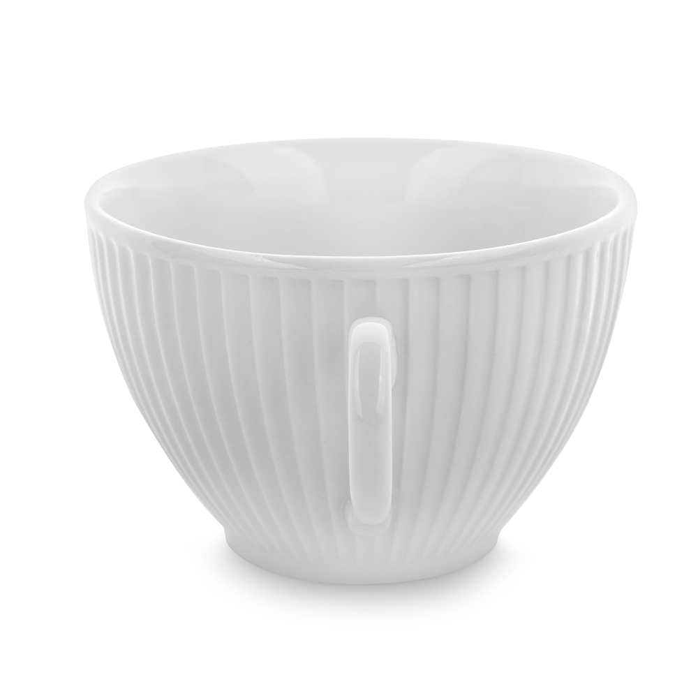 Чашка чайная с блюдцем 290мл Pillivuyt Plisse-Toulouse