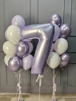 Композиция из шаров Нежная семёрка
