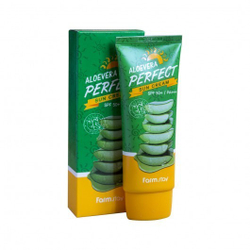 Farm Stay Aloevera Perfect Sun Cream Spf50+/pa+++ солнцезащитный крем для лица и тела с алое