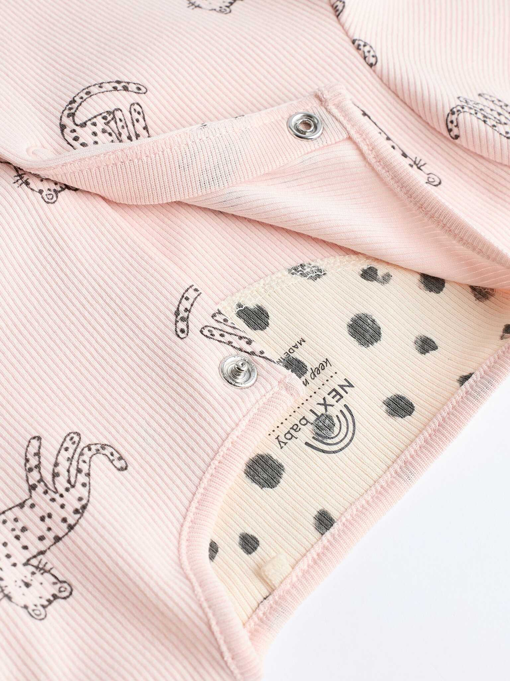 Комбинезон / Cлип для малышей Next K79-492, 4 шт., Молочный, Розовый