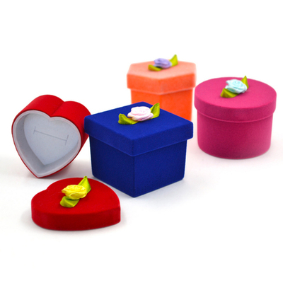 Набор футляров с флокированным покрытием с бантиком, серия "Фантазийная", 48шт