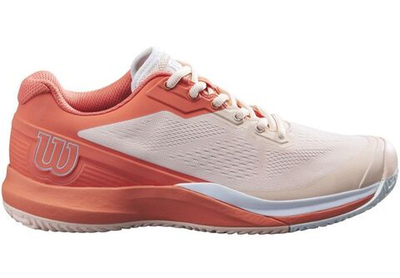 Женские Кроссовки теннисные Wilson Rush Pro 3.5 W - tropical peach/hot coral/wht