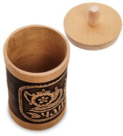 Народные промыслы BST-336/ 2 Туесок «Чай» ср. (береста)
